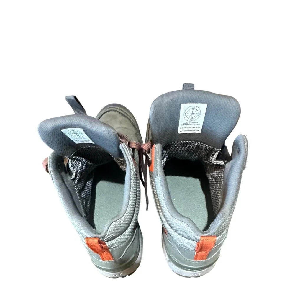 Oboz Sypes Mens 10 Gray Hiking Boots Mid Leather B-Dry Waterproof Camping Used